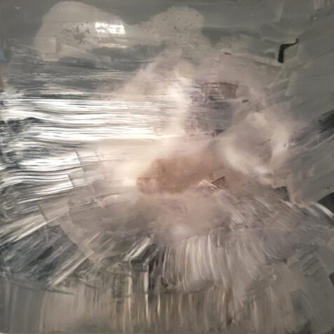 Et lite collageverk som ikke vil noe mer enn å være i følelsen – den blå søndagen, der tiden går saktere, tankene driver og alt får en annen farge.